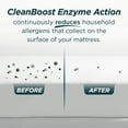 thumbnail image 4 of (3 pack) AllerEase CleanBoost Plush Knit Mattress Cover Protector, Twin - Fitted, w/ Straps, Waterproof, 4 of 9