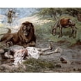 thumbnail image 2 of Tissot, James 18x15 White Modern Wood Framed Museum Art Print Titled - Prophet Slain By The Lion, 2 of 4