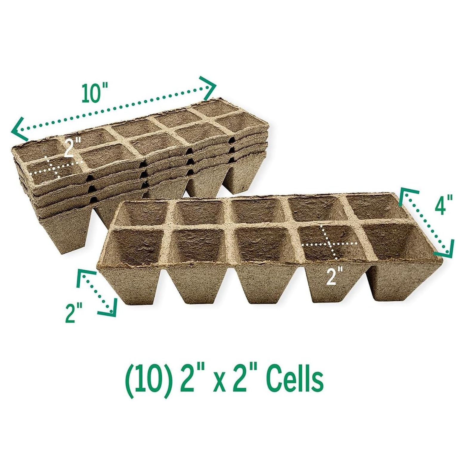 Ferry Morse Seed Starting Strips - 1000 Cell Biodegradable Seed Starter Tray - Peat Pots for Seedlings, Indoor/Outdoor Gardening - Plant Starter Kit