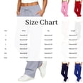 thumbnail image 4 of VV AVEORS Wide Leg Sweatpants Women Baggy Fall Casual High Waisted Drawstring Sweat Track Pants | Cozy Trendy Lounge Daily Autumn Trousers Beige L, 4 of 8
