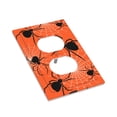 thumbnail image 7 of DouZhe 1-Gang Duplex Outlet Cover, Cartoon Spiderweb Spiders Decorative Wall Plates, 7 of 7