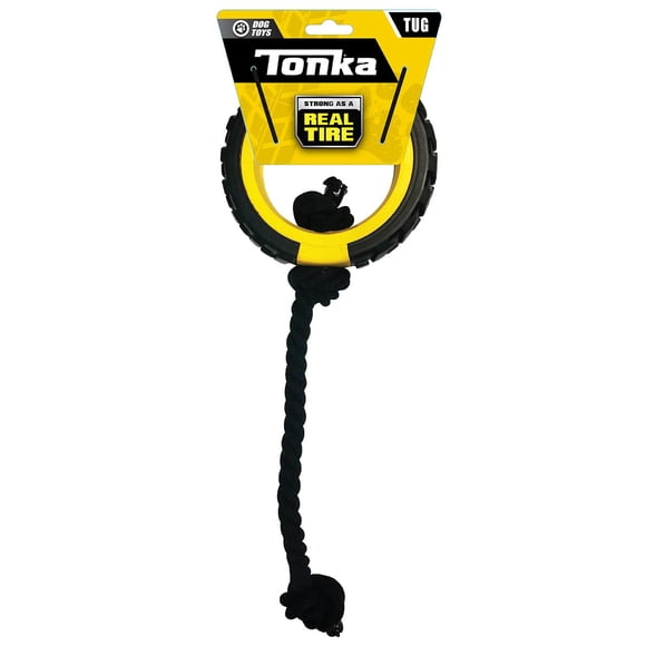 Juguete para Perro Tonka Amarillo Negro Ligero y Resistente al Agua Razas Medias/Grandes