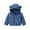 Blue, variant on Usaibhir Toddler Girls Boys Fleece Jackets Double Sided Plush Zip Up Hooded Coat Solid Color Warm Winter Cute Outwear 6M-4T