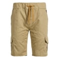 thumbnail image 1 of Men‘s Cargo Sports Short Pants Casual Slim Fit Solid Drawstring Elastic Waist Shorts With Pockets, 1 of 6