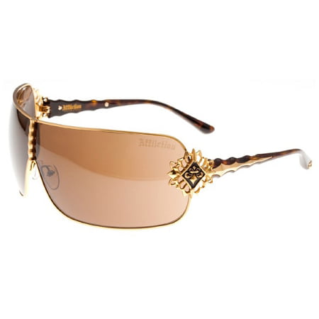 Affliction Afs Boomer Sunglasses Tortoise/Rose Gold  - 100% UV Protection -  Gold Authentic Brand New With Case