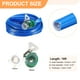thumbnail image 2 of Manguera de Jardín Uxcell 16 pies Duradera TPE Anti-Kink Manguera de Agua No Expandible Flexible con Conectores Universales para Riego y Limpieza al Aire Libre, Azul, 2 of 6