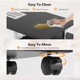 thumbnail image 5 of Ktaxon Nail Desk and Chair Set, Manicure Table Storage Station with 4 Drawers, Lockable Wheels, Black, 5 of 7