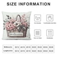 thumbnail image 5 of Home Sweet Home Farmhouse Eucalyptus Leaves Throw Pillow Covers,  Truck Stripes Buffalo Plaid Cushion Case Decorations, 5 of 5