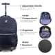 thumbnail image 5 of J World Sunrise - Mochila rodante para niños y niñas Bolsa de libros con ruedas para la escuela, Negro -, 45.72cm, Sunrise - Mochila rodante para niños y adolescentes. Bolsa de libros con ruedas, 5 of 5