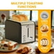 thumbnail image 3 of Toaster Simple Deluxe para 2 rebanadas y 6 unidades para dorar, acero inoxidable S, 3 of 7