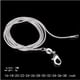 thumbnail image 3 of Collar para mujer, joyería para mujer, cadena de serpiente chapada en 1 mm para hombre y mujer, collar chapado, 3 of 4