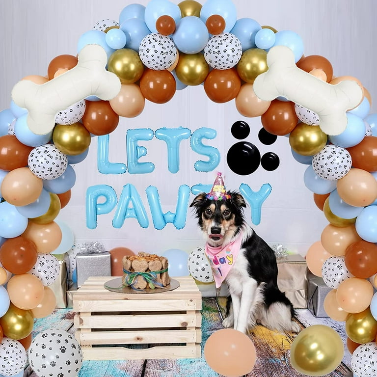 Pet Party Dog Paw Birthday Party Decoration Accessories - Temu