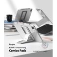 thumbnail image 2 of Ringke Fusion Case & Outstanding Tablet Stand Combo for iPad Pro 11 (2022/2021) - Smoke Black & Light Gray, 2 of 10