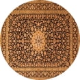 thumbnail image 1 of Ahgly Company Indoor Round Medallion Orange Traditional Area Rugs, 6' Round, 1 of 1