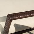 thumbnail image 5 of Acova 7-Piece Outdoor Wood and Wicker Dining Set, Natural Stained and Brown, 5 of 8