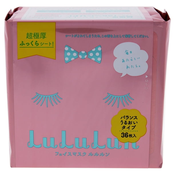 Download Lululun Lululun Face Mask Pink 36 Sheets Walmart Com Walmart Com PSD Mockup Templates