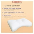 Sobakawa Cloud Pillow with Micro Bead Fill, White, As Seen on TV