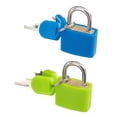 thumbnail image 1 of 2 Piezas de Latón Pad Lock con Llaves Maleta Bolsa s de Seguridad Suministros para El Hogar Macarena Bloqueo de accesorios de viaje, 1 of 7