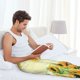 thumbnail image 5 of Balery Sunflowers On A Yellow Background Pantalones de pijama para hombre, pijama ultraligero, pantalón de descanso-Large, 5 of 6