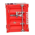 thumbnail image 4 of Mesita de noche de estilo Industrial, armario estilo contenedor, muebles para el hogar, práctica mesita de noche con cerradura para aperitivos de baño Rojo, 4 of 8