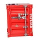 thumbnail image 4 of Mesita de noche de estilo Industrial, armario estilo contenedor, muebles para el hogar, práctica mesita de noche con cerradura para aperitivos de baño Rojo, 4 of 8