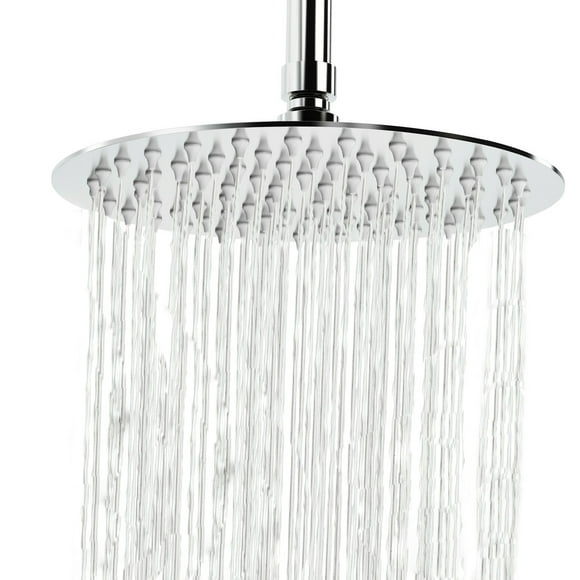 Zootealy 8 Inch Round Rain Showerhead G1/2 High Pressure Shower Head Bathroom Swivel Shower Head Spray Showerhead 304 Stainless Steel Bath Rain Shower Head Replacement
