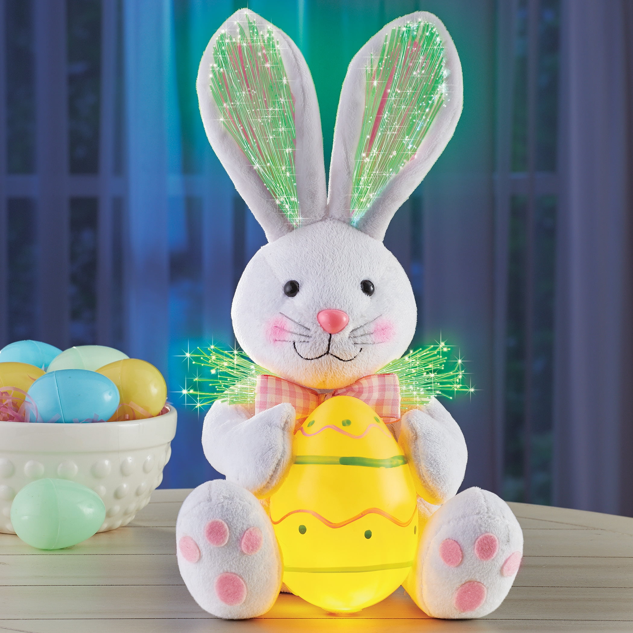 Download Collections Etc Fiber Optic Easter Bunny Plush Decoration ...