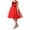 style-02 Red, variant on Gubotare Girls Wedding Guest Dress Dress for Girls Cute Girls Ruffle Sleeve Princess Party Outfit Clothes 5T 6T (Rose Gold,5-6 Years)