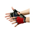thumbnail image 4 of GEARONIC TM Ciclismo Hombres Mujeres Bicicleta de montaña Medio dedo Almohadilla de gel Antideslizante Absorbe los golpes Transpirable Ciclismo Ciclismo Guantes deportivos al aire libre - Rojo M Inevent SH1106-121, 4 of 5