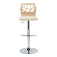 thumbnail image 6 of Folia Adjustable Bar Stool, Chrome Bar Stools, Bar Chairs, Swivel Bar Stools, Bar Stools Set of 2, 6 of 10