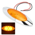 thumbnail image 3 of Side Marker Lamp,4pcs 6.5in 16LED Oval LED Marker Light Truck Light Finest Materials, 3 of 7