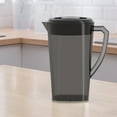 thumbnail image 6 of 0.8 Gal Clear Plastic Pitcher With Lid Large 9.84" Drink Container for Cold Drinks, Iced Tea, Lemonade, Milk, with Spout Filter & Scale, Black, 6 of 6