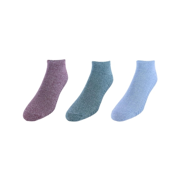 Gripjoy Chaussettes Basses avec Semelles Antidérapantes (Lot de 3) (Hommes)