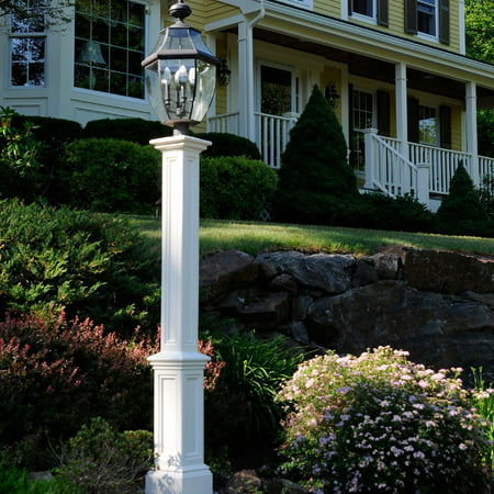 Mayne 6 Foot Plastic Outdoor Signature Lamp Post with Steel Ground ...