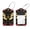 multicolored 3, variant on PhooArto 2 Pcs Luggage Tags, Rose Flower Hawk Moth Pattern Privacy Cover ID Label with Stainless Steel Loop and Address Card for Travel Bag Suitcase