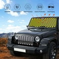 thumbnail image 6 of XMXY Car Sun Shade Windshield, Yellow Stripes Automotive Front Window Sun Visor for Cars SUV Trucks, Small Size, 6 of 8