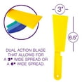 thumbnail image 3 of Custom Shop - Long Handle Body Filler Spatula Goop Scoop Spreader (Pack of 2) - 3" & 6" Wide Spread, Body Filler, Autobody Dent Repair - Use for Epoxy Resins and Acrylic Paint Pouring Art, 3 of 5