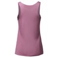 thumbnail image 3 of A2Y Women's Basic Solid Loose Fit Flowy Scoop Neck Racer Back Tank Top Orchid Purple S, 3 of 6