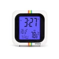 thumbnail image 4 of Polaroid White Desktop Digital Clock with 12/24 Hour Display, Indoor Temperature, Calendar Display, Alarm/Snooze Functionalities with Back Light (White), 4 of 8