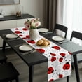 thumbnail image 2 of Ladybug Table Runner 48 Inches Long, Cartoon Red Black Dots Animals Modern Simple Kitchen Coffee Dining Table Decoration for Home Party Birthday Wedding Home Decor 13x48 Inches, 2 of 8