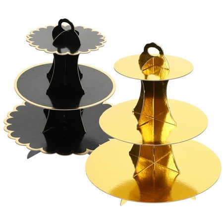 

2pcs Decorative Cake Stand Multi-function Cupcake Stand Dessert Holders
