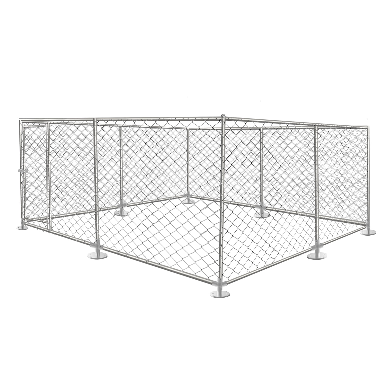 10 x 10 Heavy Duty Galvanized Chain Link Dog Kennel Enclosure for Large
