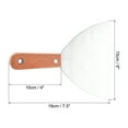 thumbnail image 2 of Uxcell 6" Stainless Steel Putty Knife Scraper Tool with Wooden Handle for wall Repair Paint Stripping, 2 of 6