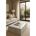 thumbnail image 5 of BETACH Genuine Marble Block Coffee Table - Carrara Marble, 5 of 9