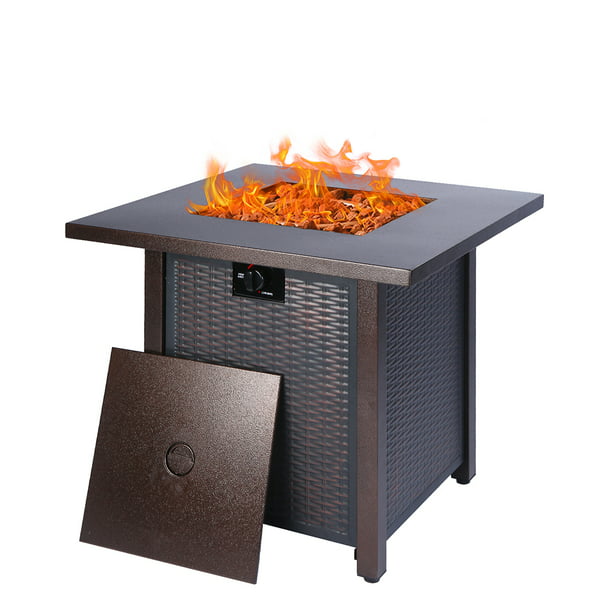 Enyopro 28 Propane Gas Fire Pit 40, What To Fill Gas Fire Pit With Stove