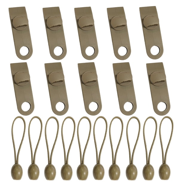 TFixol 10 clips para lona, clips para tienda de campaña, agarre de bloqueo resistente