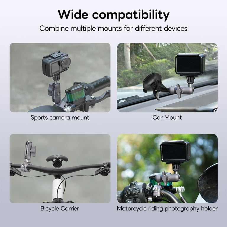 DEKEENSTAR 17mm Double Socket Arm For Phone & GPS Mounts - Aluminum Alloy, Fits RAM, Garmin, Motorcycle 4 thumbnail image