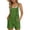 Green#rompers for women summer, variant on Womens Summer Casual Romper Loose Spaghetti Strap Shortalls Overalls Jumpsuit Beach Vacation Jumper with Pockets Red L