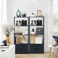 thumbnail image 4 of Costway Set of 2 Ladder Shelf 4-Tier Bookshelf Bookcase Storage Leaning With 2 Drawers, 4 of 9