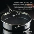thumbnail image 6 of Circulon 5 Qt. SteelShield C-Series Tri-Ply Clad Nonstick Saute Pan with Lid and Helper Handle, Silver, 6 of 10